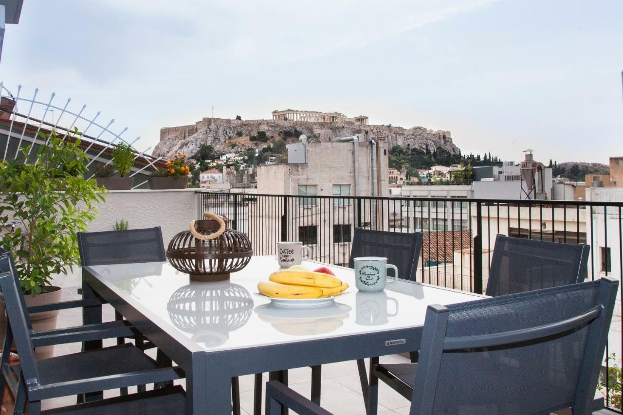 Cozy Penthouse With Stunning View To Acropolis! Appartement Athene Buitenkant foto