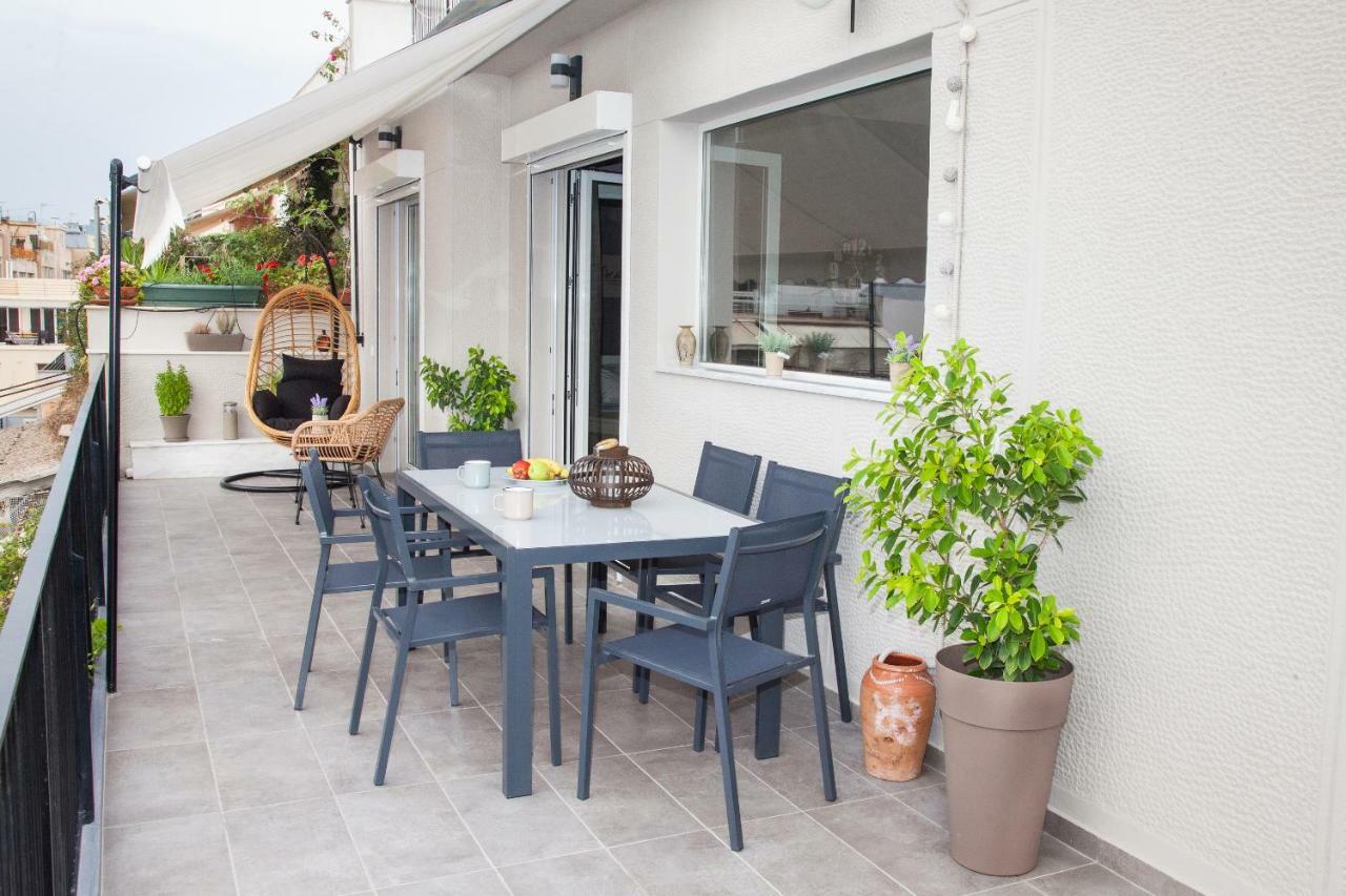 Cozy Penthouse With Stunning View To Acropolis! Appartement Athene Buitenkant foto